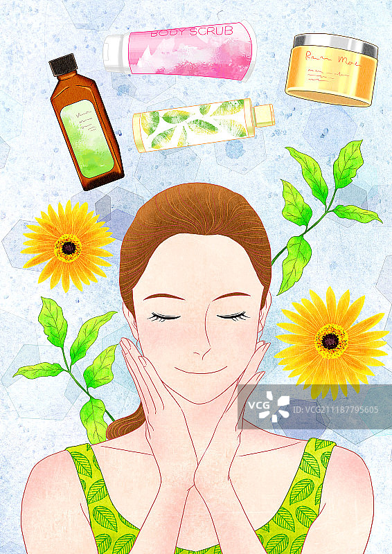 美丽插画图片素材