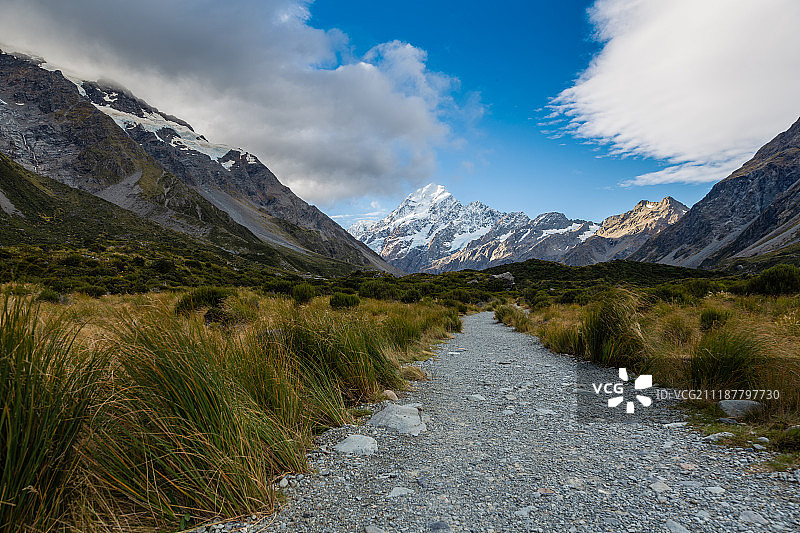新西兰库克雪山图片素材