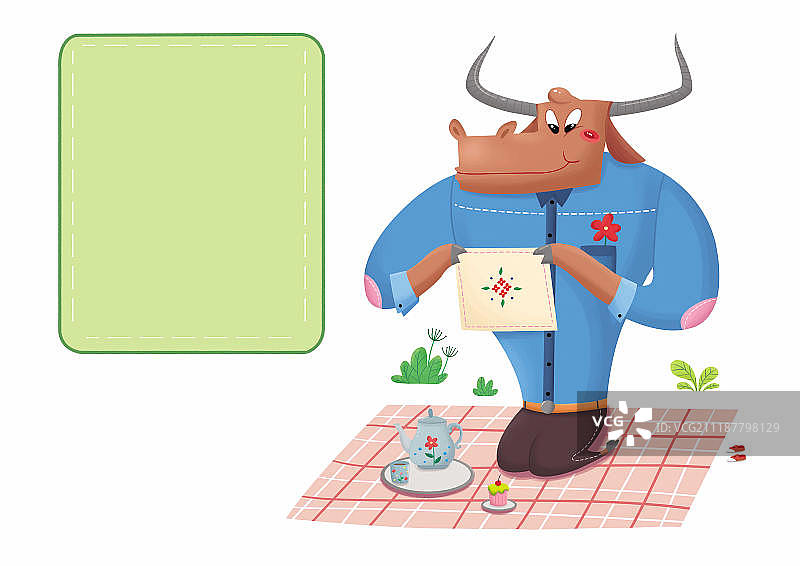 动物便签插画图片素材