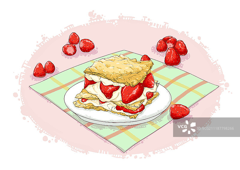 甜点插画图片素材