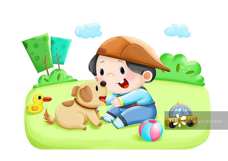 儿童插图图片素材