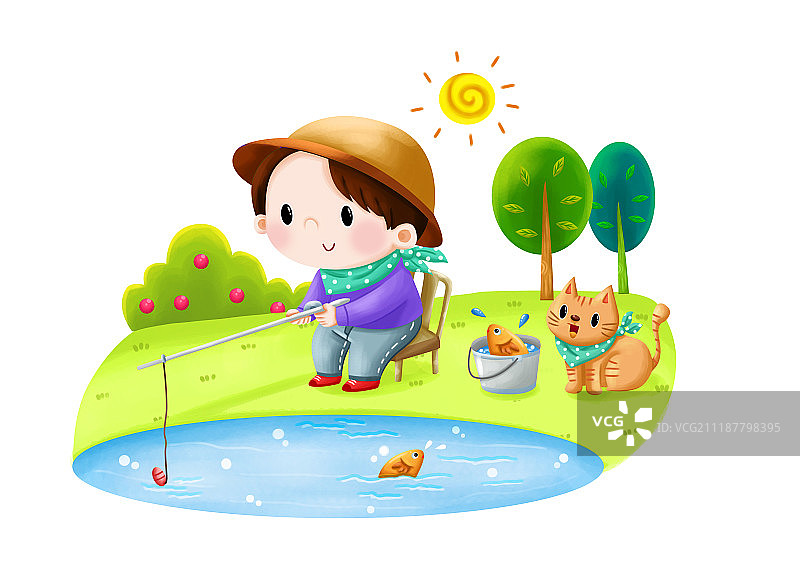 儿童插图图片素材