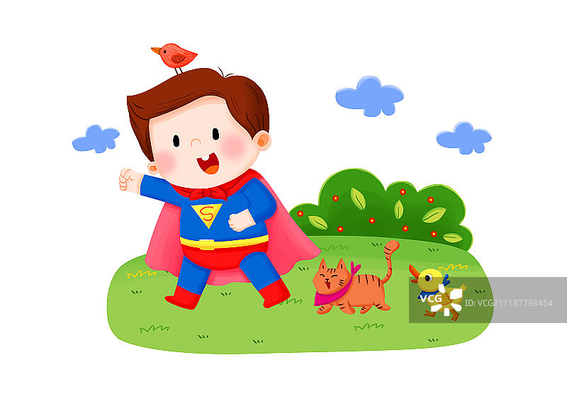 儿童插图图片素材