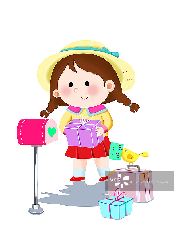 儿童插图图片素材