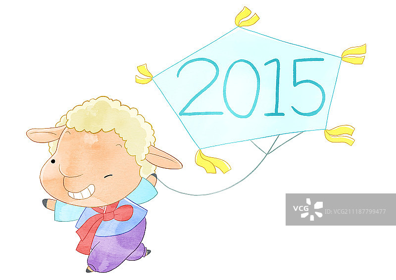 羊人物插图图片素材