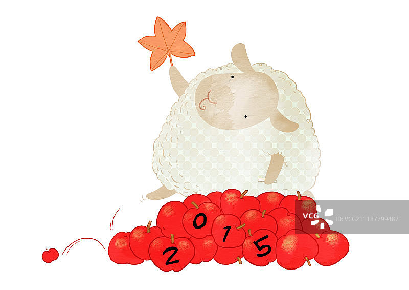 羊人物插图图片素材