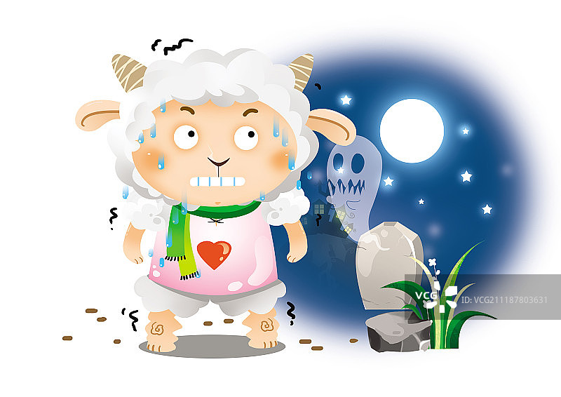 羊人物插图图片素材