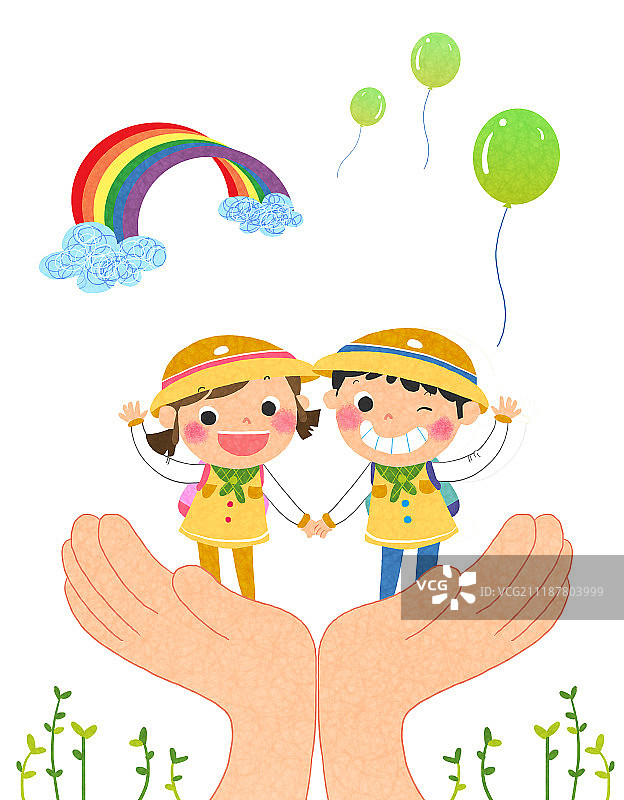 儿童教育插画图片素材