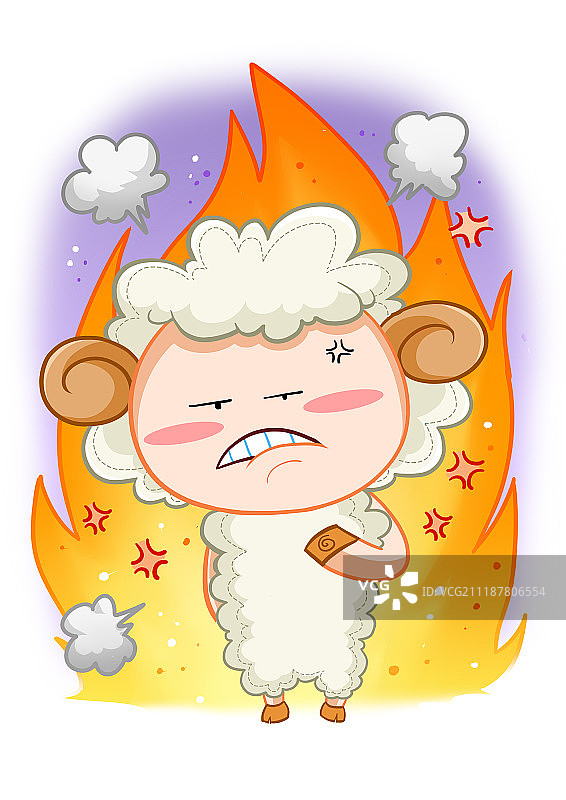 羊人物插图图片素材