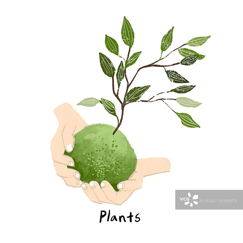 植树节插画图片素材
