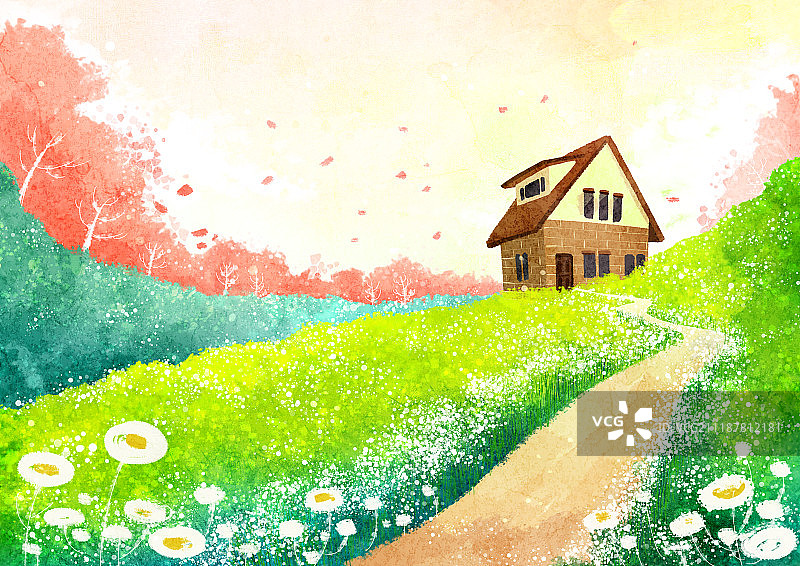 油画插图图片素材