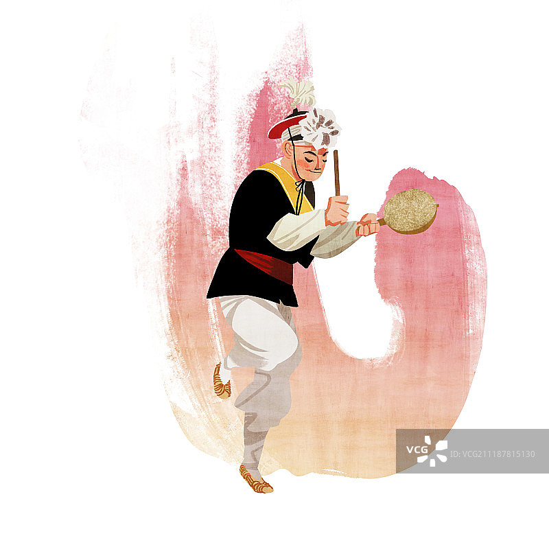 韩国传统打击乐四重奏：四物农乐图片素材