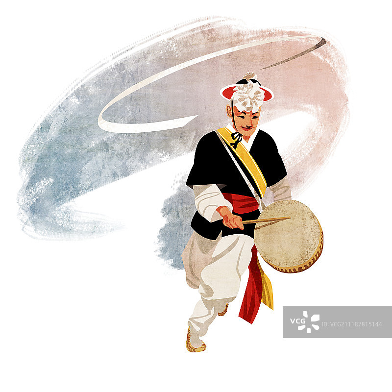 韩国传统打击乐四重奏：四物农乐图片素材