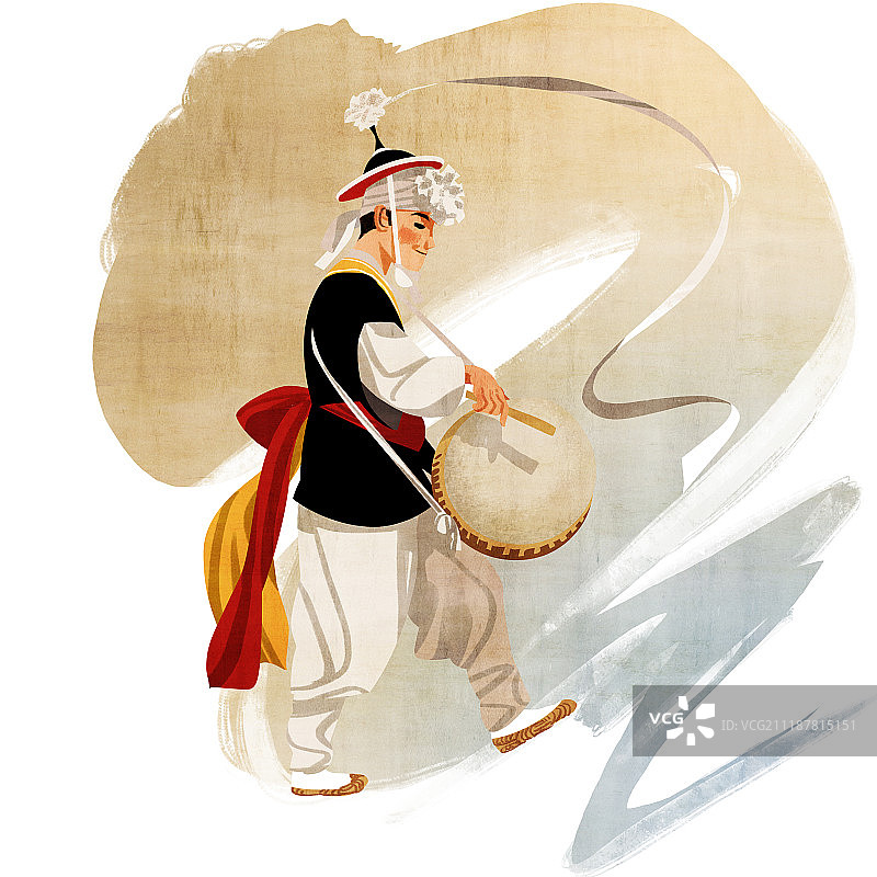 韩国传统打击乐四重奏：四物农乐图片素材