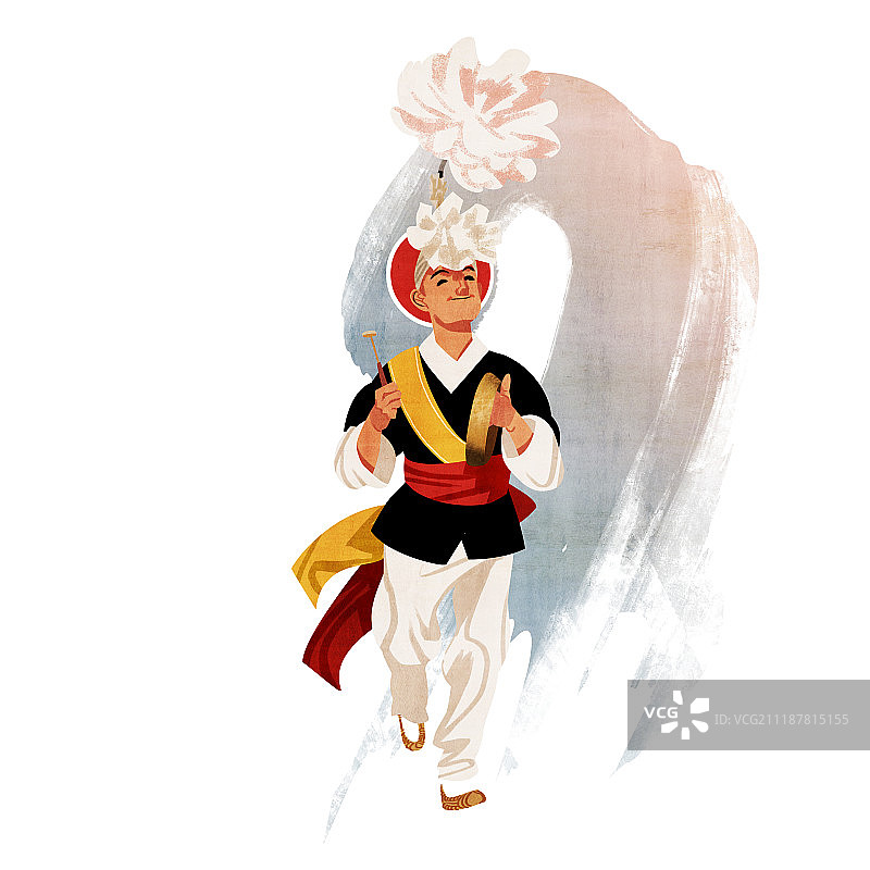 韩国传统打击乐四重奏：四物农乐图片素材