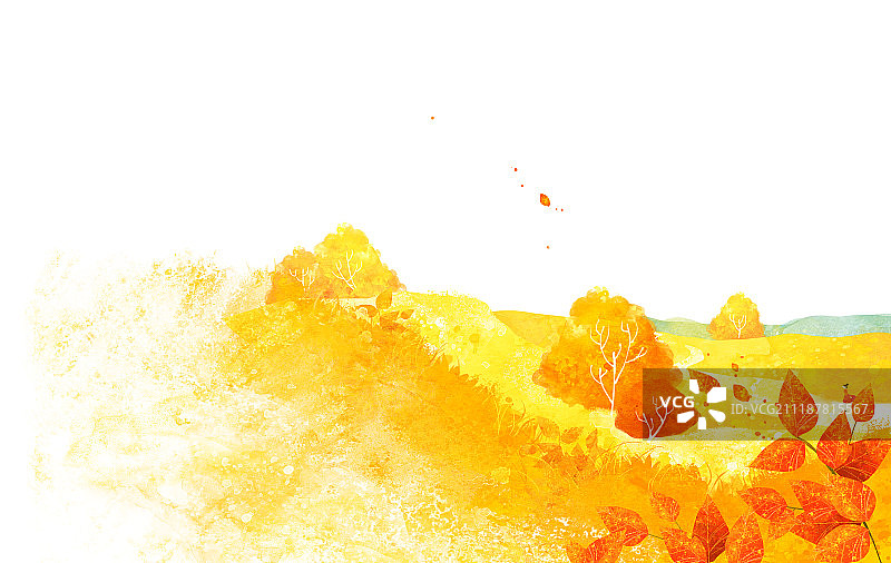 四季插画图片素材