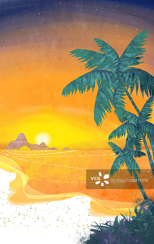 四季插画图片素材