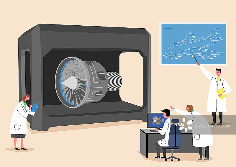 3D打印机：第四次工业革命科技图片素材