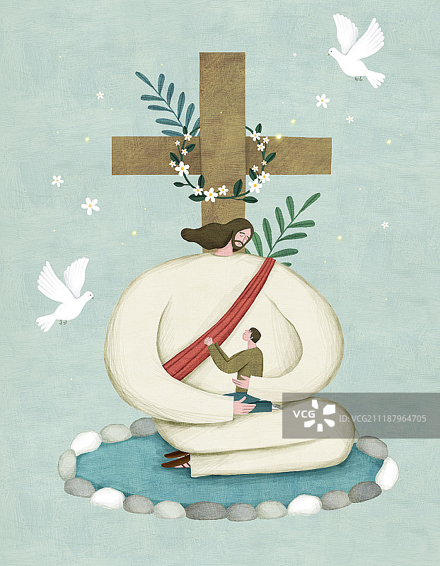 基督教，宗教，耶稣，复兴（概念），十字架，和平图片素材