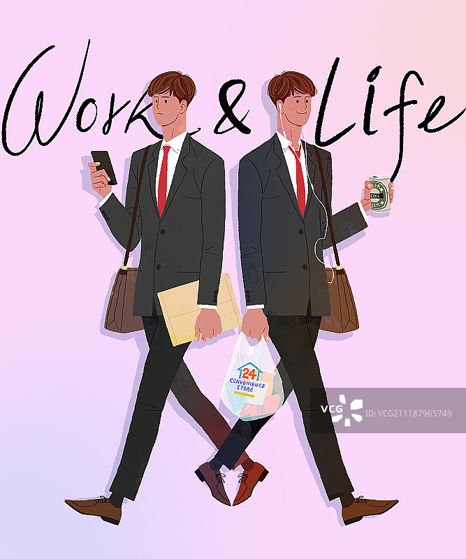 生活方式，生活平衡，书法，白领商务男人通勤图片素材