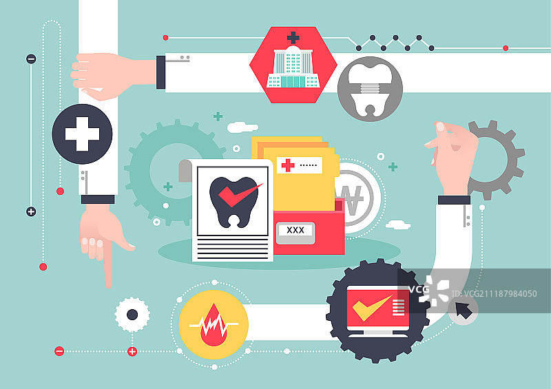 医学（科学）、牙科、牙齿、人手、医生图片素材