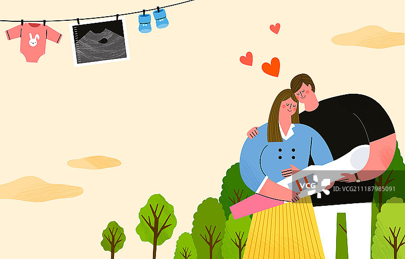 怀孕、分娩、分娩准备、长寿、女人、夫妻、妊娠测试图片素材