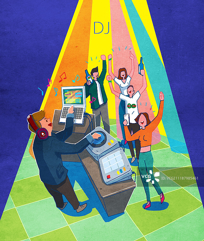 职业、生活方式、工作（体力活动）、DJ、音乐、音乐家、舞蹈图片素材