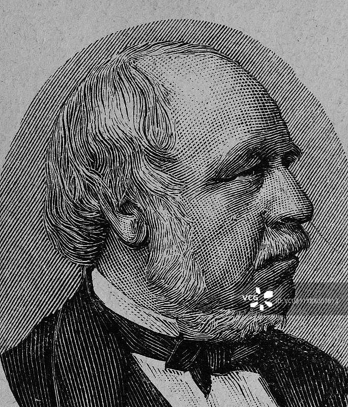 古斯塔夫·梅维森（德国银行和保险业先驱）图片素材