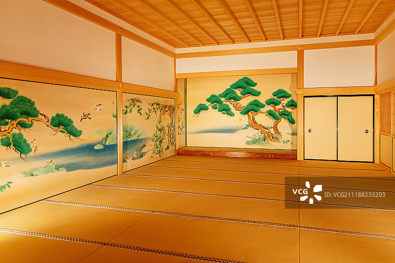 日本名古屋城内装饰图片素材