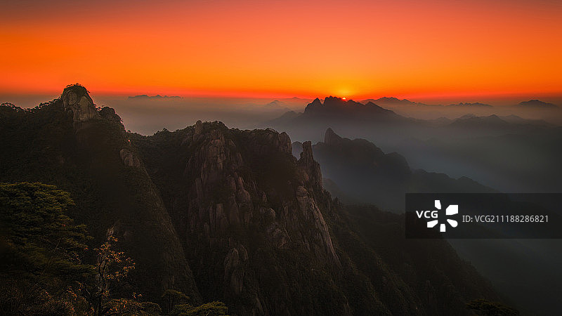 黄昏的自然风光图片素材