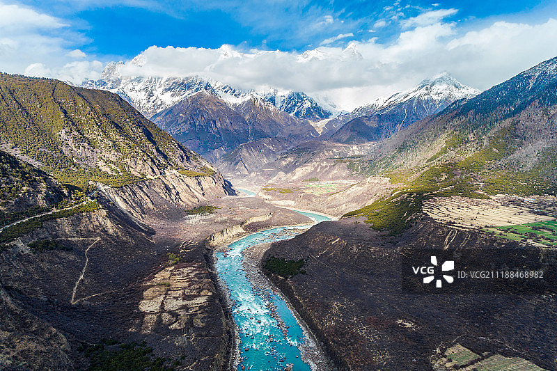 雅鲁藏布江风光图片素材
