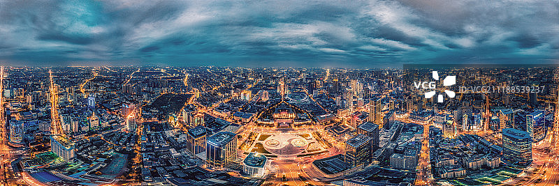 四川成都天府广场夜景图片素材