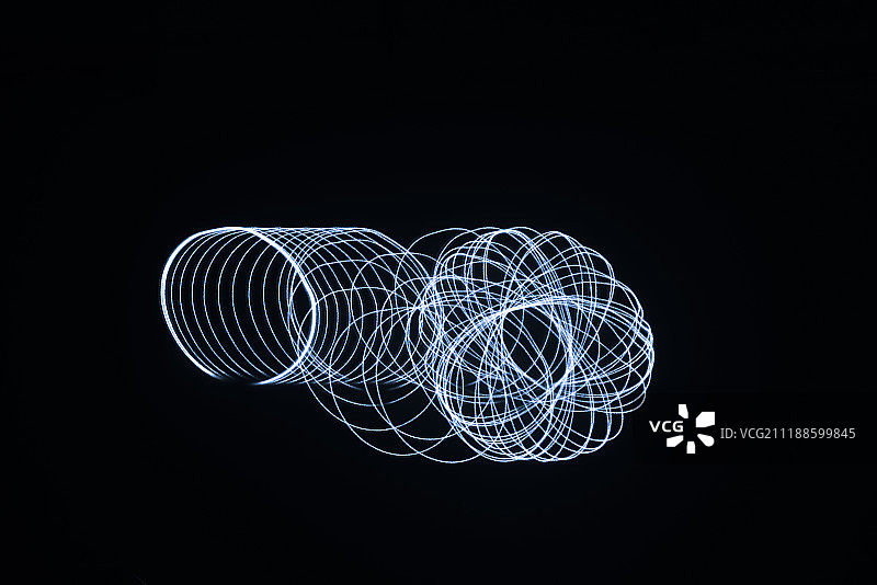 绿色激光光绘物理图案黑色背景棚拍创意图片素材