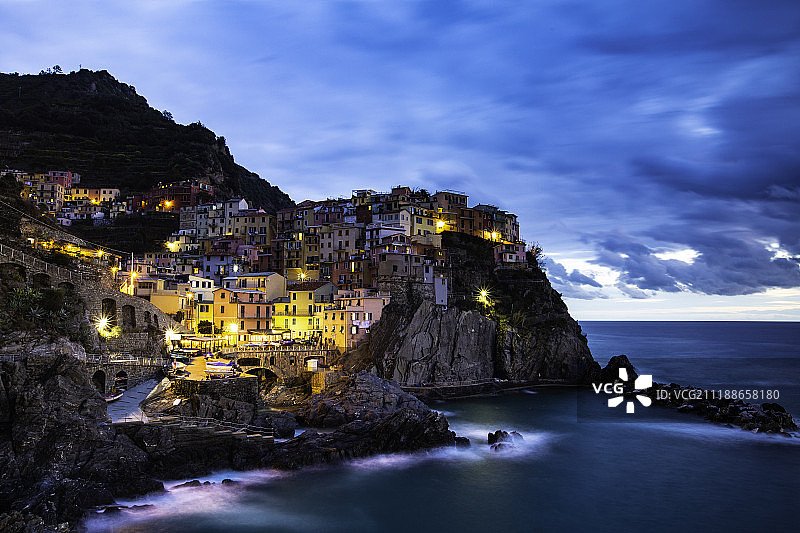 五渔村马纳罗拉图片素材