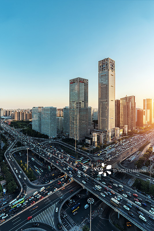 北京CBD城市风光图片素材