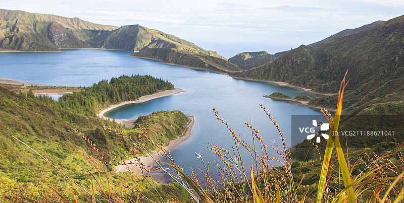 葡萄牙弗戈火山湖III图片素材