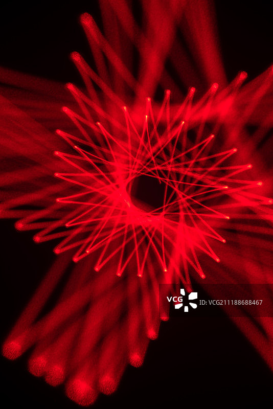 激光光绘物理图案黑色背景棚拍创意图片素材