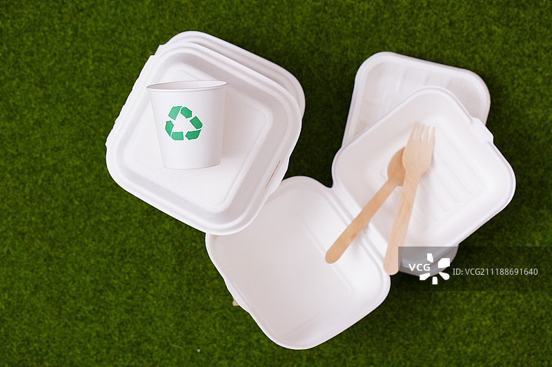 可回收垃圾与回收标志环保概念照片133图片素材