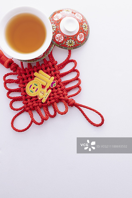 中国结 茶图片素材