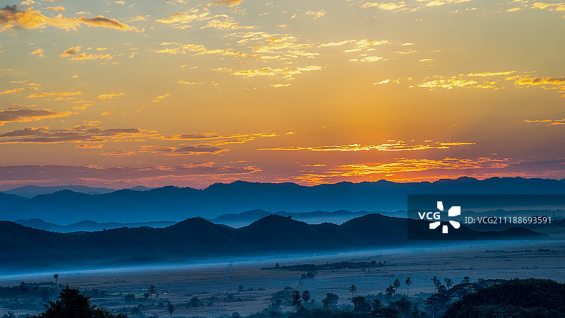 缅甸若开邦妙乌风光图片素材