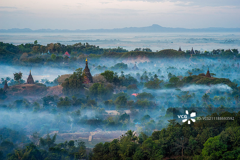 缅甸若开邦妙乌风光图片素材