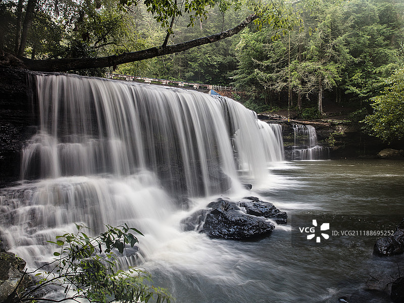 波特斯克里克瀑布图片素材