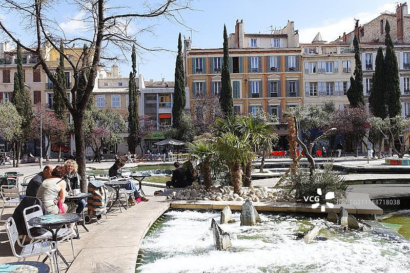 法国马赛朱利安大街图片素材