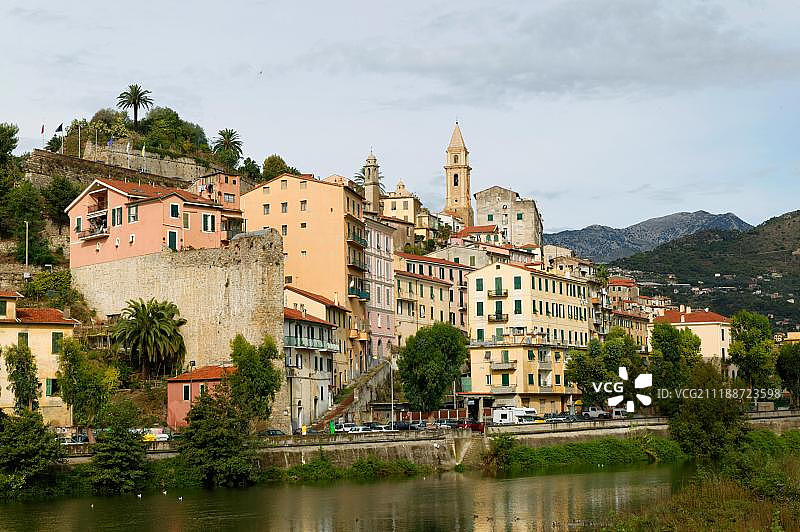 意大利利古里亚文蒂米利亚镇图片素材