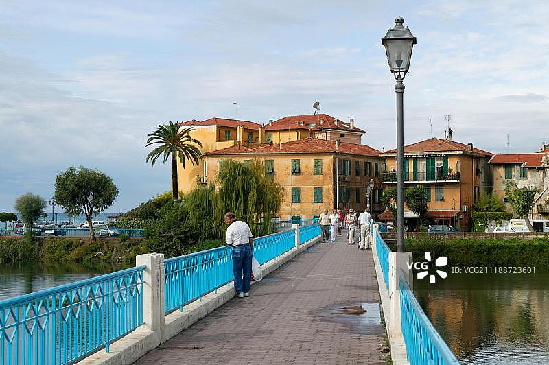 意大利利古里亚文蒂米利亚镇图片素材