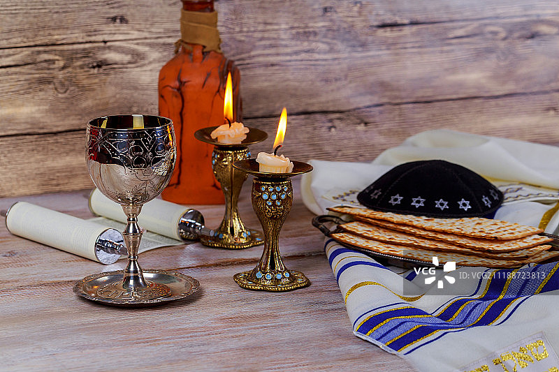 犹太教安息日结束仪式图片素材