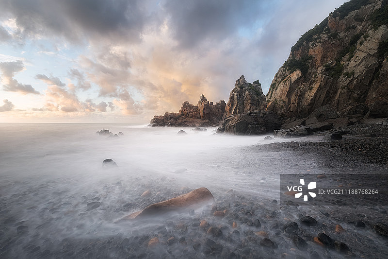 浙江温州半屏山日出图片素材