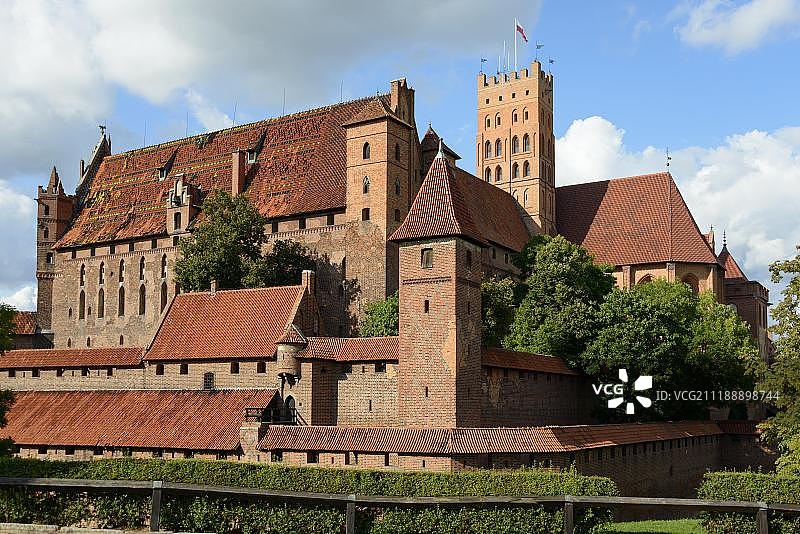 马尔堡城堡，波兰波美拉尼亚马尔堡图片素材