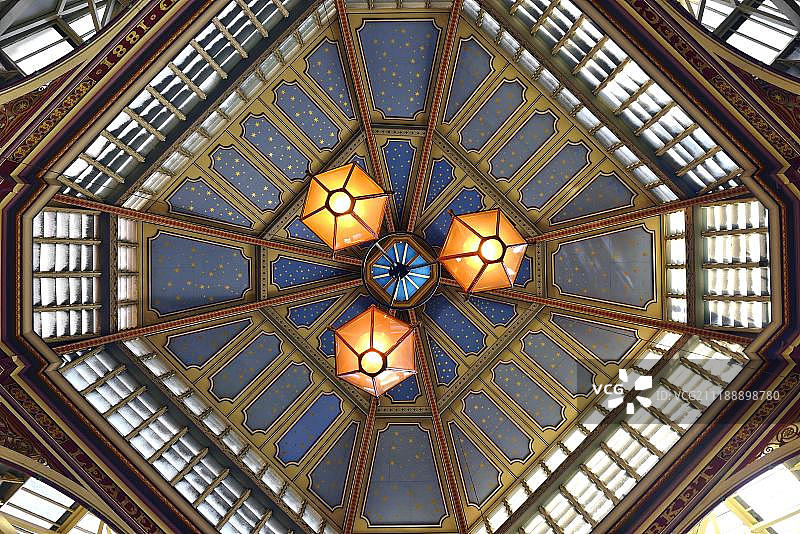 英国伦敦利德贺市场天花板图片素材