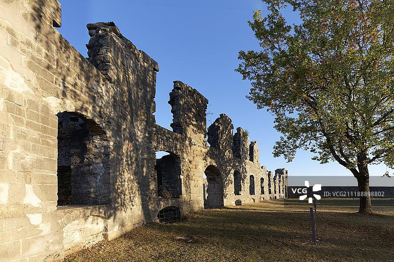 罗滕贝格城堡要塞遗址东翼，位于德国巴伐利亚州图片素材